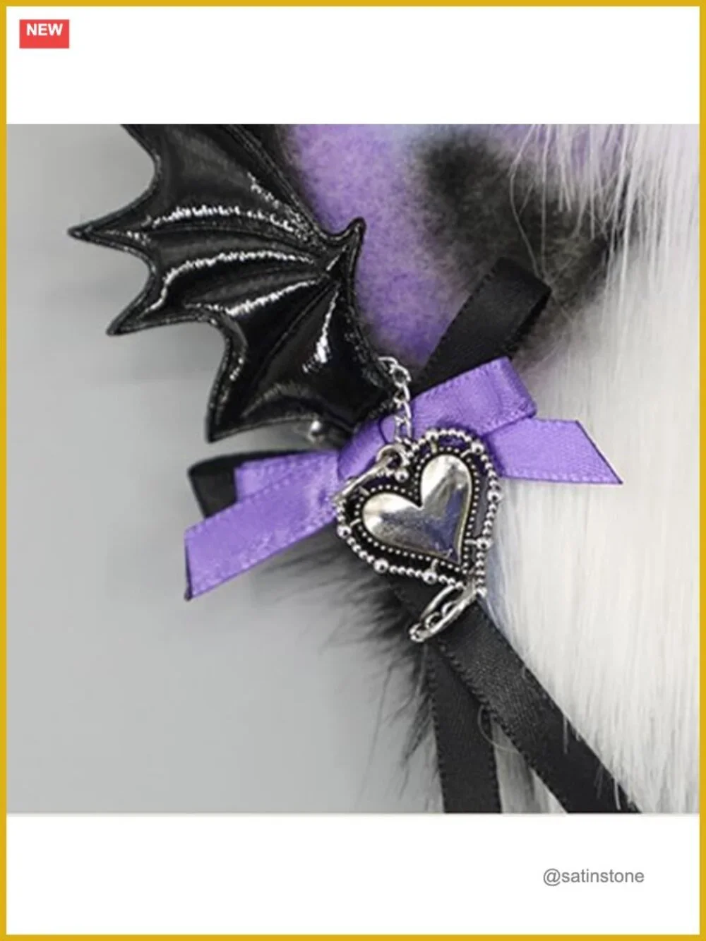 Furry Cat Ear Headband Cosplay Hair Accessory Handmade Faux Fur